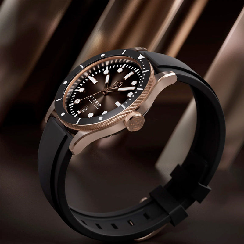 Henry Archer Nordso Automatic Watch with Solaris Brown Dial #HAC-NOR-SBN-SHB