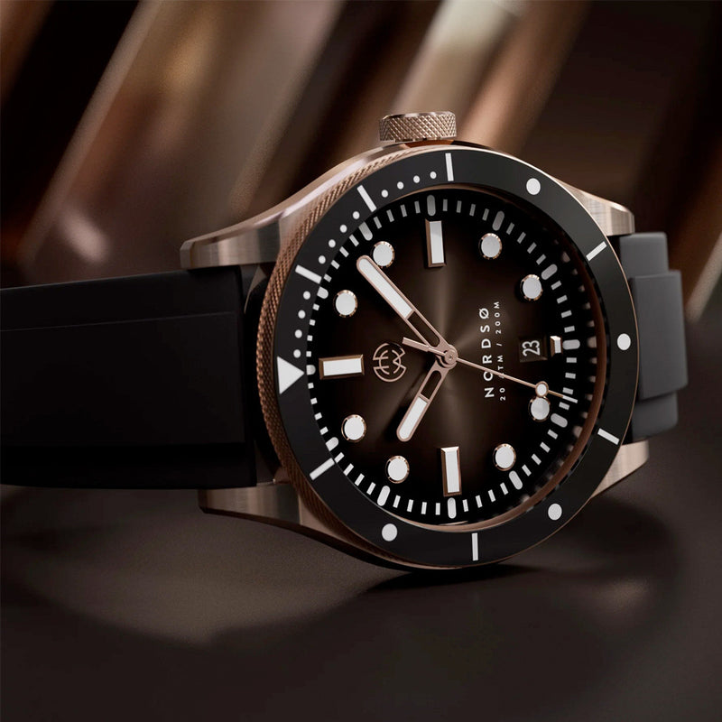 Henry Archer Nordso Automatic Watch with Solaris Brown Dial #HAC-NOR-SBN-SHB