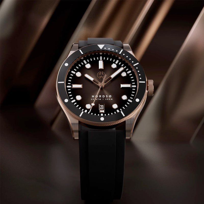 Henry Archer Nordso Automatic Watch with Solaris Brown Dial #HAC-NOR-SBN-SHB