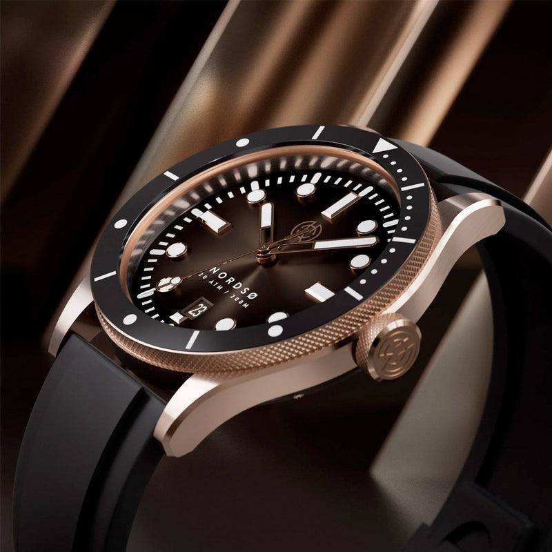 Henry Archer Nordso Automatic Watch with Solaris Brown Dial #HAC-NOR-SBN-SHB