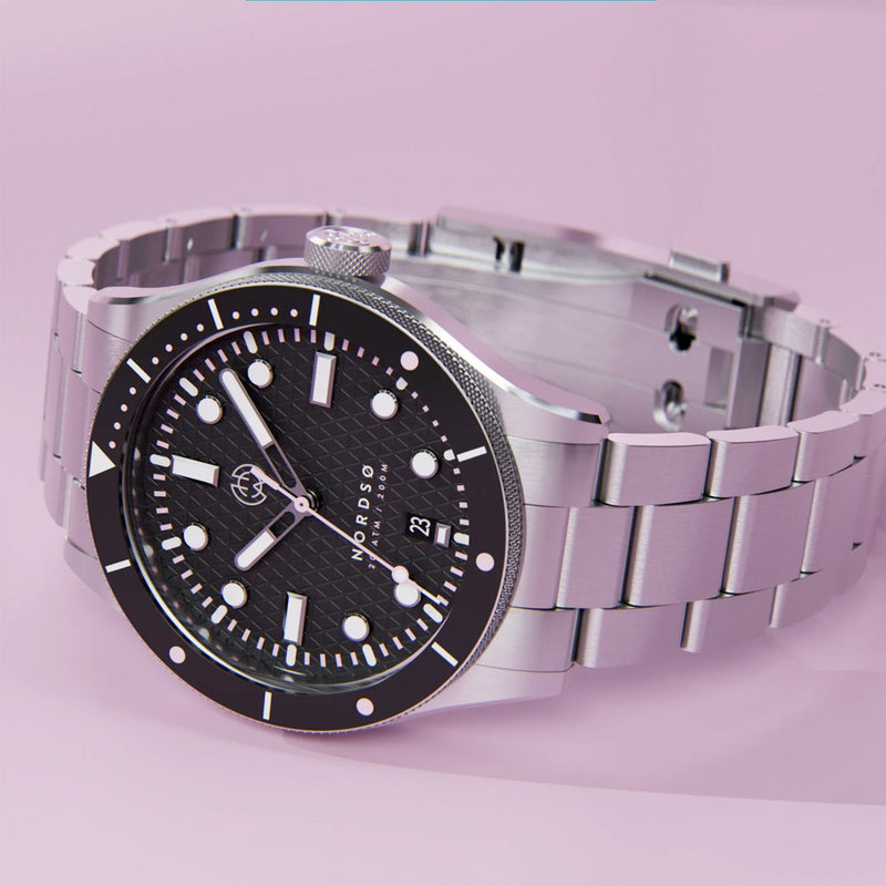 Henry Archer Nordso Automatic Watch with Vega Noir Dial #HAC-NOR-VNR-3LI