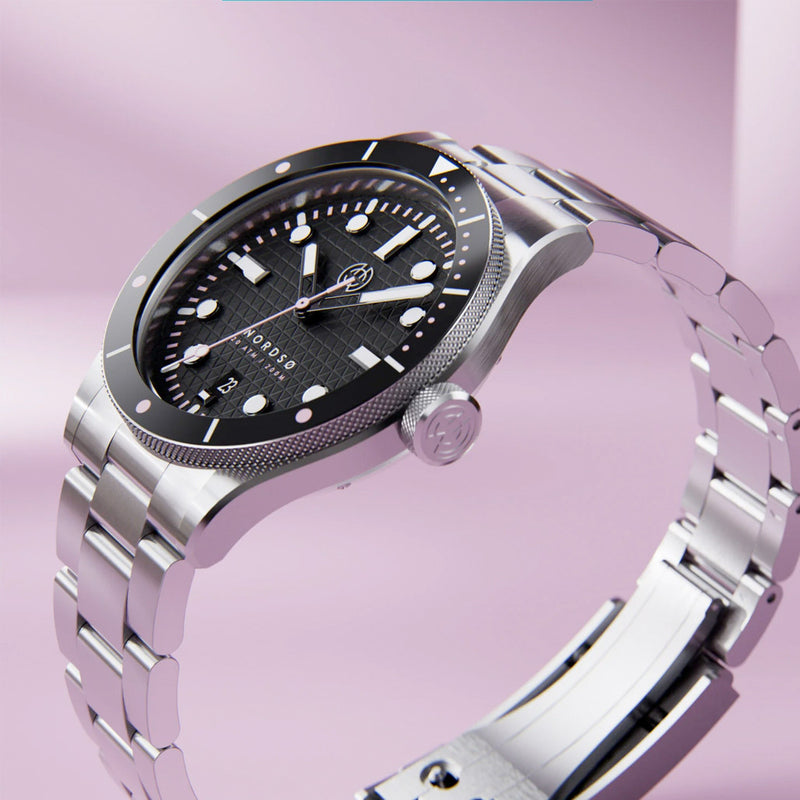 Henry Archer Nordso Automatic Watch with Vega Noir Dial #HAC-NOR-VNR-3LI