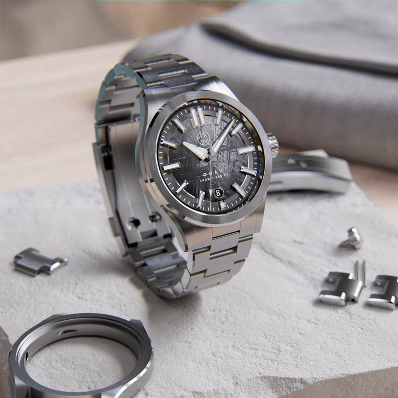 Henry Archer Øhav Meteorite Lunaris Watch #HAC-OHV-LNS-3LI