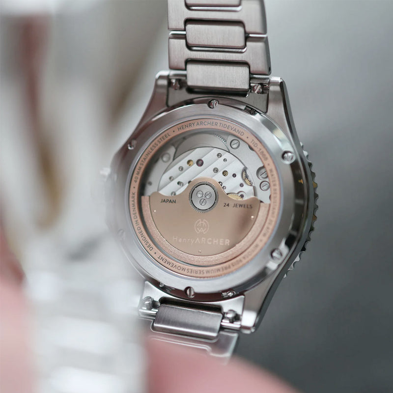 Henry Archer Tidevand Element Automatic Watch with Ignis Dial #HAC-TDE-IGN-CGR