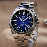 Henry Archer Verden GMT Automatic LE with Atlantic Sun Dial #HAC-VER-ATS-3LI