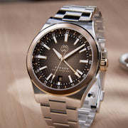 Henry Archer Verden GMT Sienna Watch #HAC-VER-SIE-3LI
