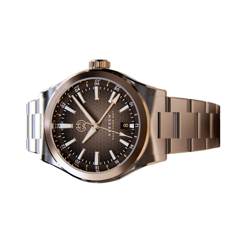 Henry Archer Verden GMT Sienna Watch #HAC-VER-SIE-3LI