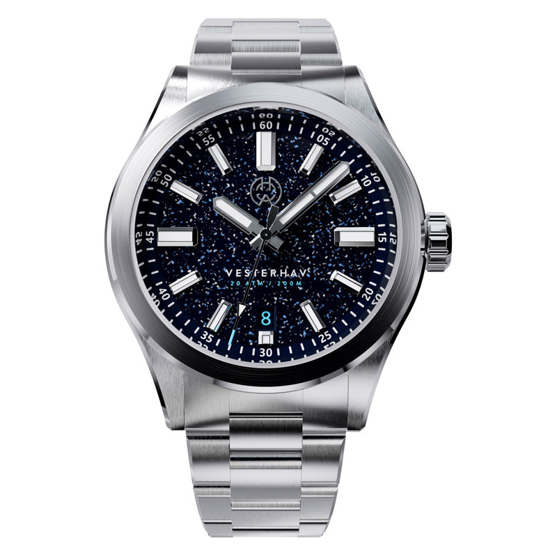 Henry Archer Vesterhav 38 Automatic Watch with Ad Astra Aventurine Dial #HAC-VES-AAA-3LI
