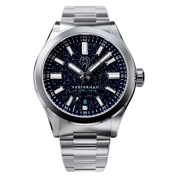 Henry Archer Vesterhav 38 Automatic Watch with Ad Astra Aventurine Dial #HAC-VES-AAA-3LI