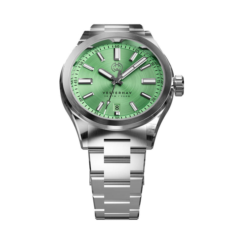 Henry Archer Vesterhav Coral Green Watch #HAC-VES-CGR-3LI