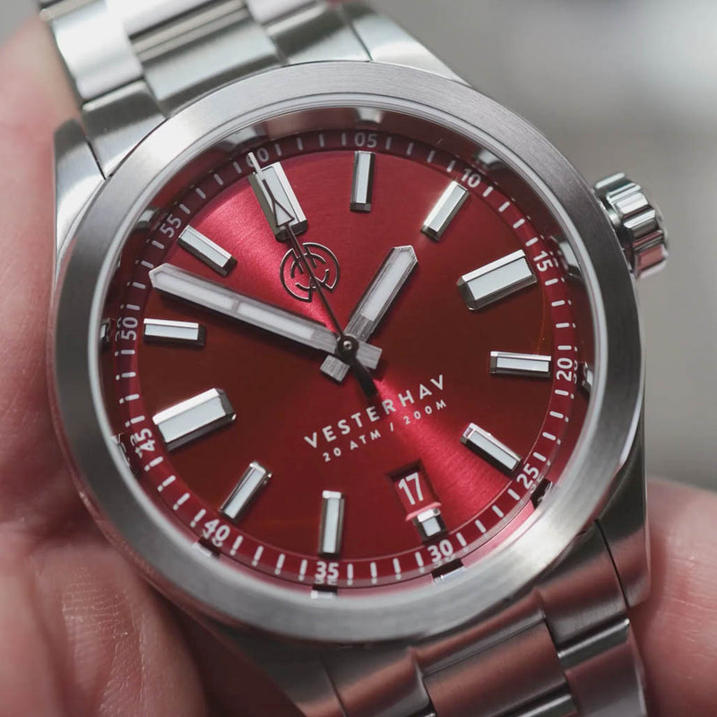 Henry Archer Vesterhav Crimson Red Watch #HAC-VES-CRR-3LI