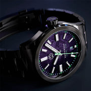 Henry Archer Vesterhav Meteorite Fusion Purple DLC Watch #HAC-VES-FSP-3LI