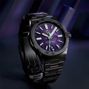 Henry Archer Vesterhav Meteorite Fusion Purple DLC Watch #HAC-VES-FSP-3LI