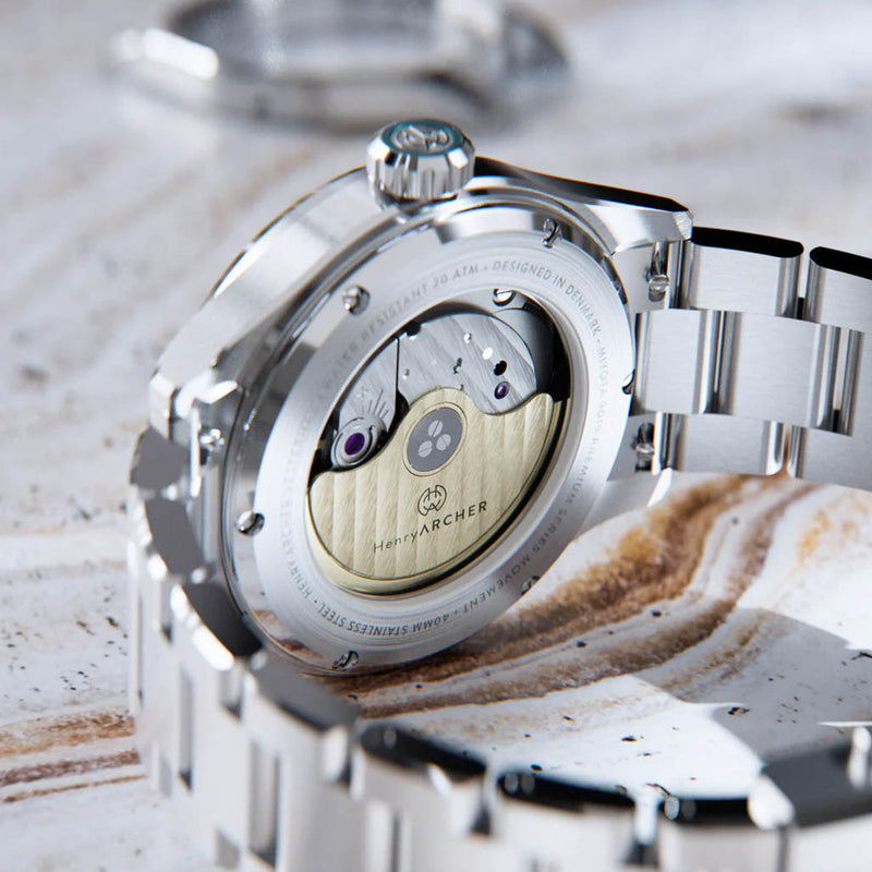Henry Archer Vesterhav Meteorite Fusion Purple DLC Watch #HAC-VES-FSP-3LI