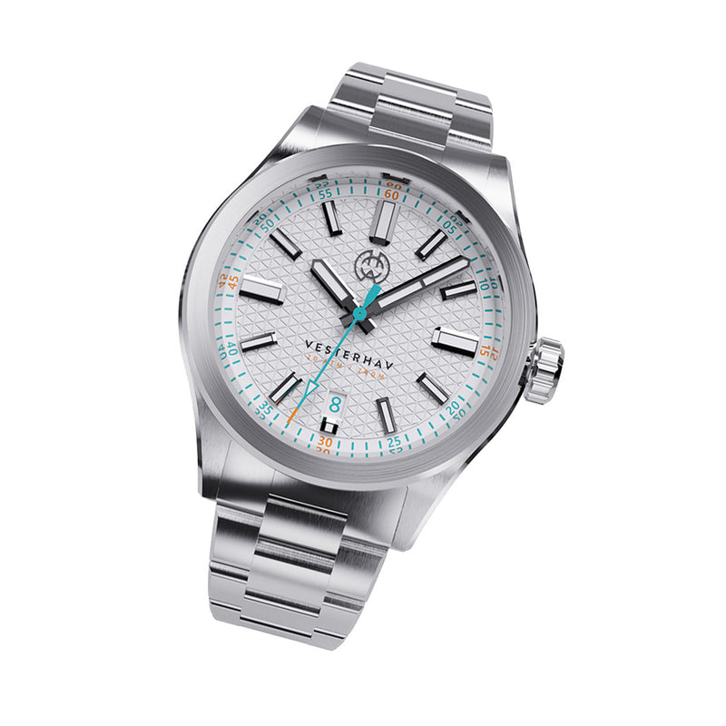 Henry Archer Vesterhav Slim Automatic Watch with Optic White Dial #HAC-VES-OPW-3LI