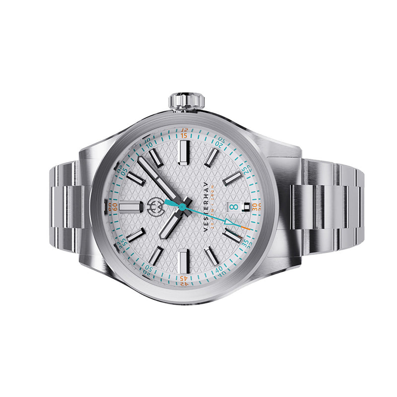 Henry Archer Vesterhav Slim Automatic Watch with Optic White Dial #HAC-VES-OPW-3LI