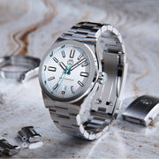 Henry Archer Vesterhav Slim Automatic Watch with Optic White Dial #HAC-VES-OPW-3LI