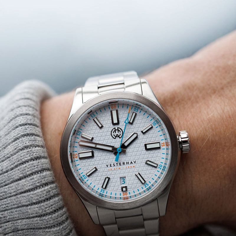 Henry Archer Vesterhav Slim Automatic Watch with Optic White Dial #HAC-VES-OPW-3LI
