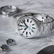 Henry Archer Vesterhav Slim Automatic Watch with Polar Black Dial #HAC-VES-POB-3LI