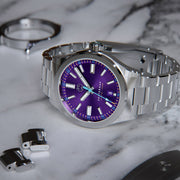 Henry Archer Vesterhav Slim Automatic Watch with Polaris Purple Dial #HAC-VES-PPU-3LI