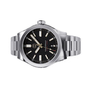 Henry Archer Vesterhav Slim Automatic Watch with Raven Black Dial #HAC-VES-RVN-3LI