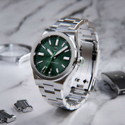 Henry Archer Vesterhav Slim Automatic Watch with Green Tide Dial #HAC-VES-TDE-3LI
