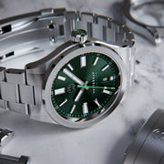 Henry Archer Vesterhav Slim Automatic Watch with Green Tide Dial #HAC-VES-TDE-3LI