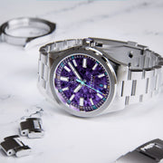 Henry Archer Vesterhav 38 Automatic Watch with Titanium Purple Dial #HAC-VES-TIP-3LI