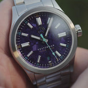 Henry Archer Vesterhav 38 Automatic Watch with Titanium Purple Dial #HAC-VES-TIP-3LI