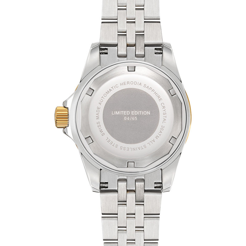 Herodia Adventurer Swiss Automatic GMT Two-Tone Watch #HADVBIBKBK.AC