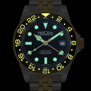 Herodia Adventurer Swiss Automatic GMT Two-Tone Watch #HADVBIBKBK.AC
