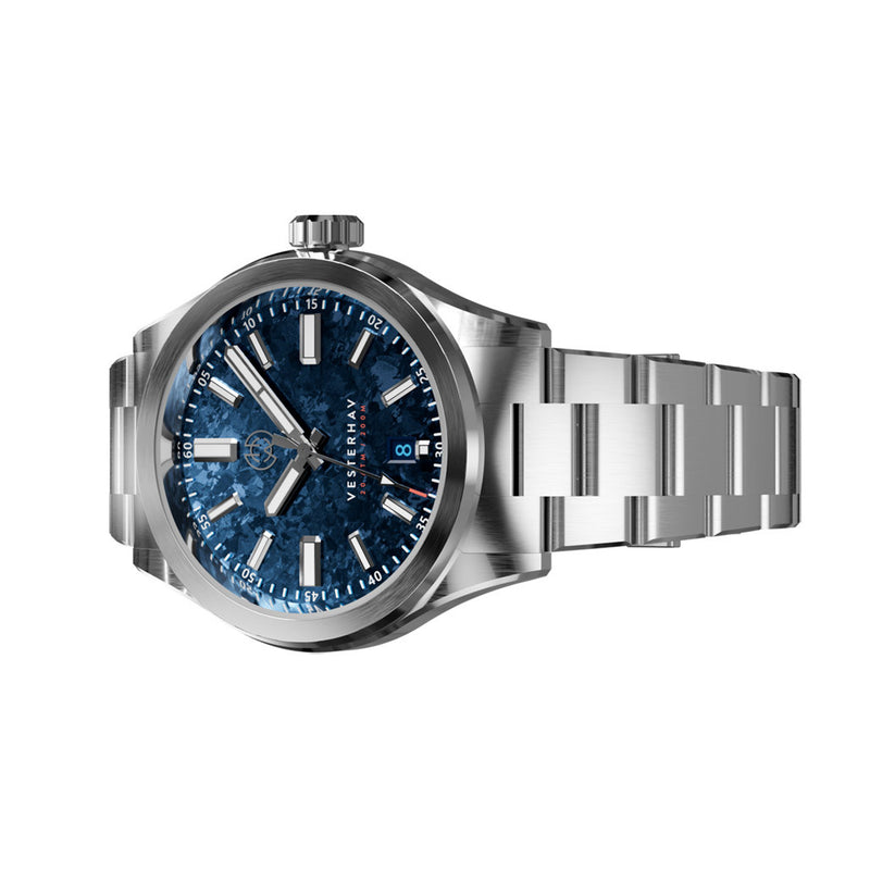 Henry Archer Vesterhav Automatic Watch with Subspace Blue Dial #HAV-VES-SSB-3LI