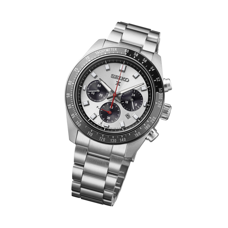 Seiko Prospex 41mm Speedtimer Silver Dial #HBJ001