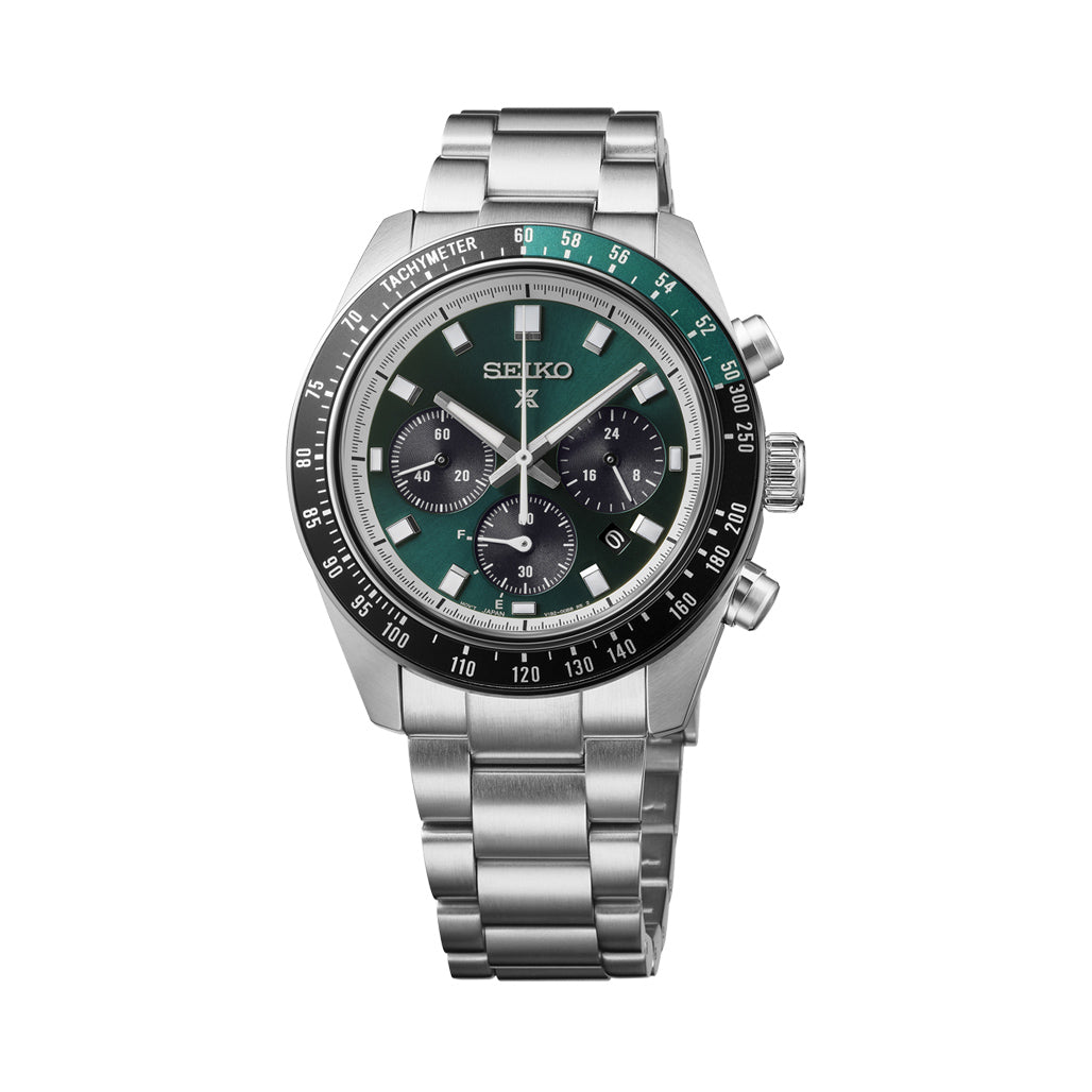 Seiko Prospex 41mm Speedtimer Green Lagoon #HBJ003 — Long Island Watch
