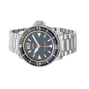 HEMEL Hydrodurance Dive Watch with  Black Dial and Black-Blue Bezel #HD1BB Side