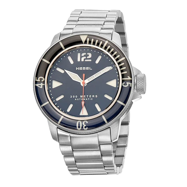 HEMEL Hydrodurance Dive Watch with  Black Dial and Black-Blue Bezel #HD1BB Zoom