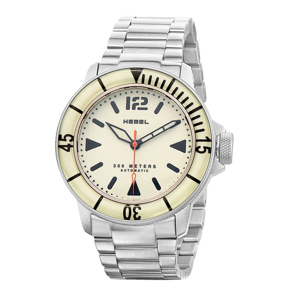 HEMEL 300-meter Automatic Dive Watch with AR sapphire crystal