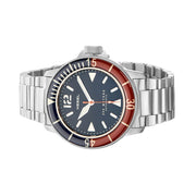 HEMEL Hydrodurance Dive Watch with  Black Dial and Red-Blue Bezel #HD1RB Side