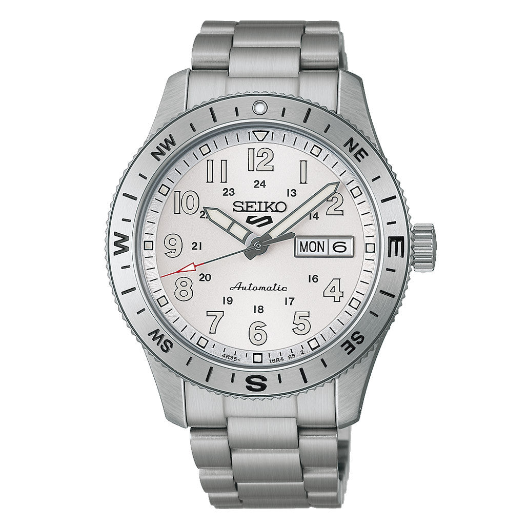 Seiko 5 Sports Field Series with Silver-White Dial #HDB007 — Long