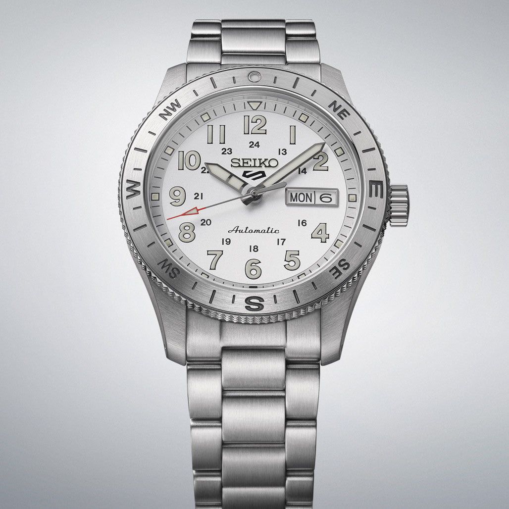 Seiko 5 Sports Field Series with Silver-White Dial #HDB007 — Long