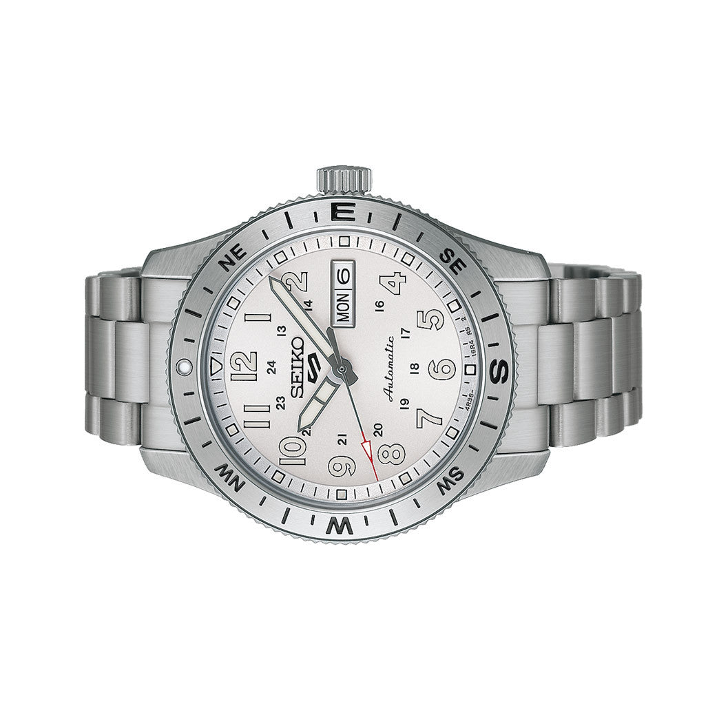Seiko 5 Sports Field Series with Silver-White Dial #HDB007 — Long