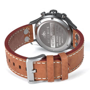 HEMEL Panda Meca-Quartz Chronograph Watch with 60-Minute Ceramic Bezel and Sapphire Crystal #HF12