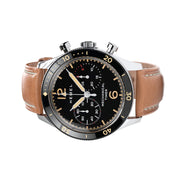 HEMEL Air Defense Mechanical Chronograph with Black Dial #HF22 side