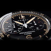 HEMEL Air Defense Mechanical Chronograph with Black Dial #HF22 lifestyle