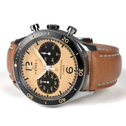 HEMEL Air Defense Mechanical Chronograph with Full Lume Dial #HF22IV side