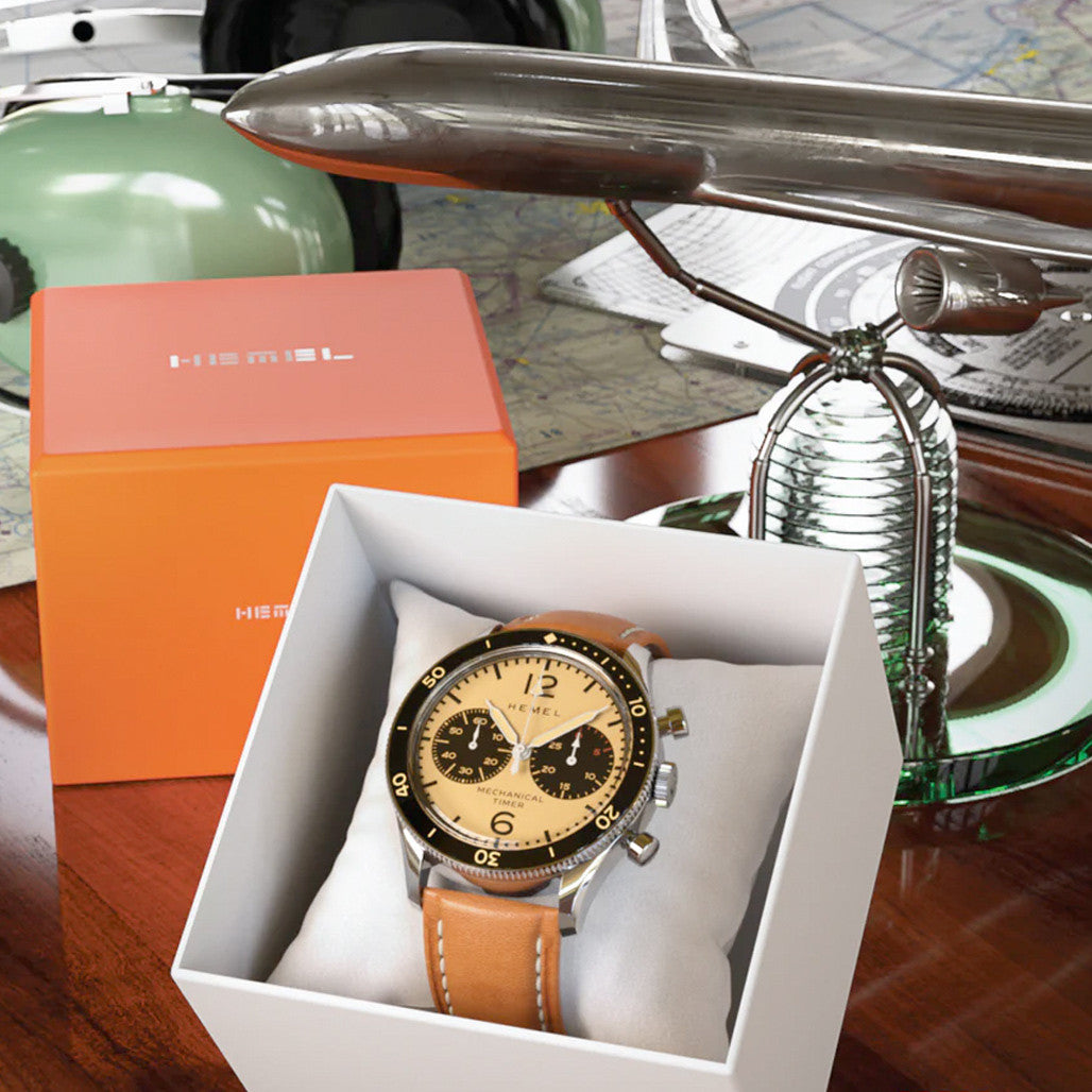 HEMEL Air Defense Mechanical Chronograph with Full Lume Dial