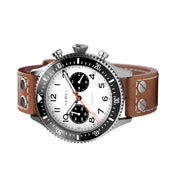 HEMEL Meca-Quartz Chronograph Watch with Full Lume Panda Dial #HF28FL side