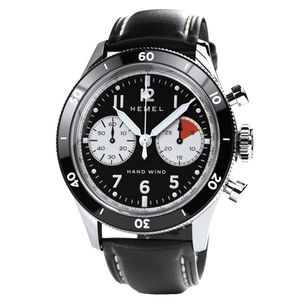 HEMEL Airsteam Mechanical Chronograph with Black Dial #HF30