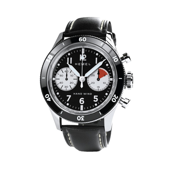 HEMEL Airsteam Mechanical Chronograph with Black Dial #HF30