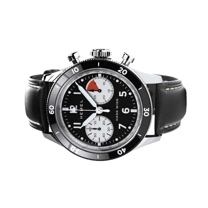 HEMEL Airsteam Mechanical Chronograph with Black Dial #HF30